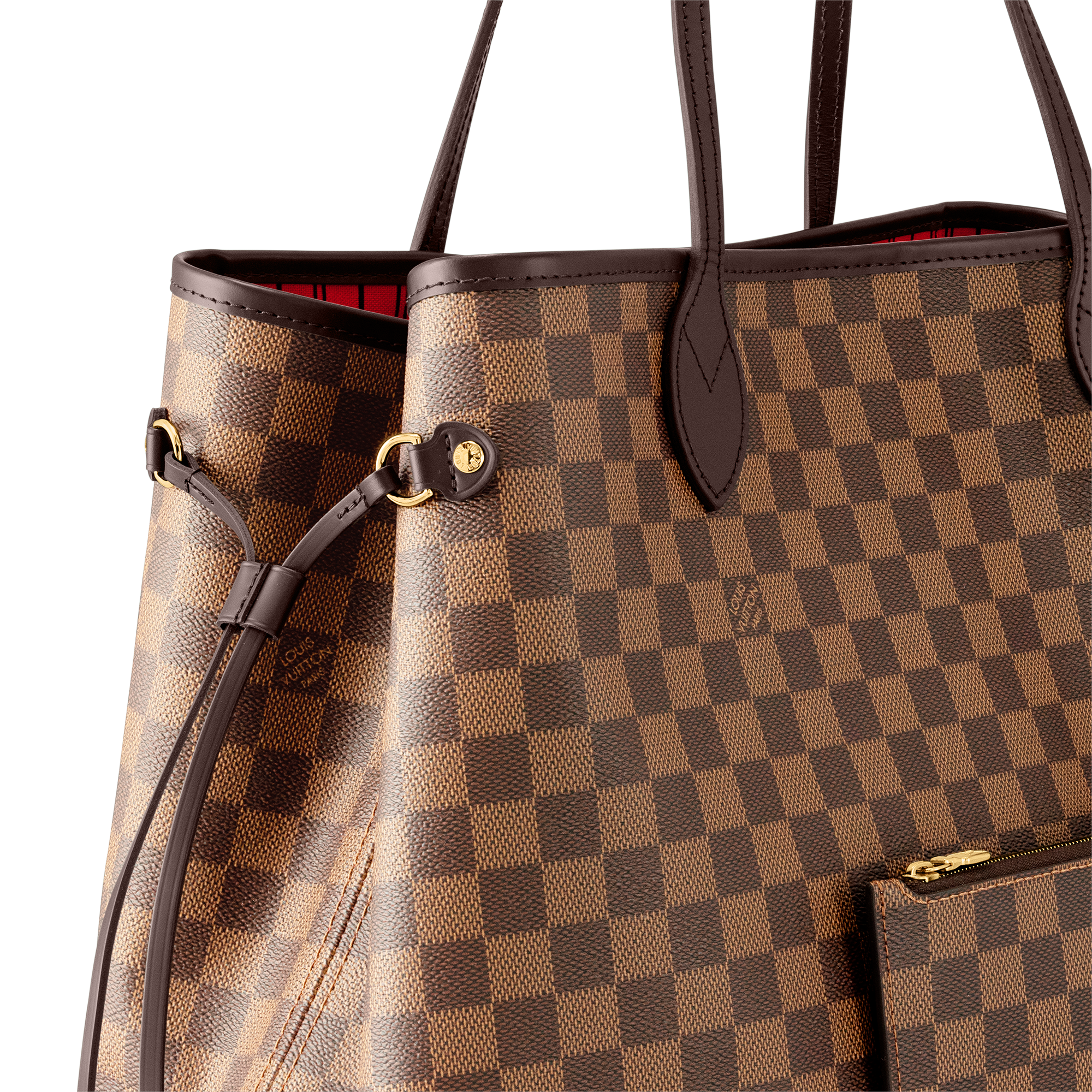 Louis vuitton damier on sale tote with zipper